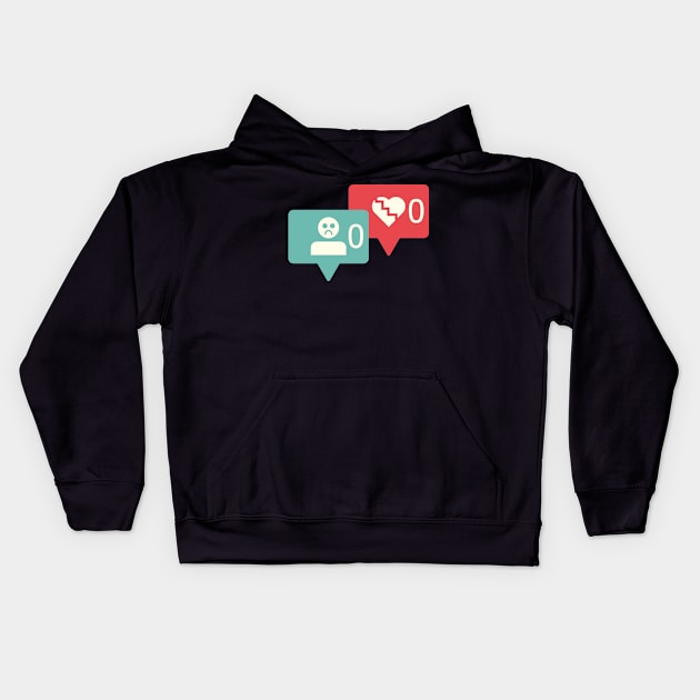 No Likes and Followers? It´s Ok! Kids Hoodie by Dellan